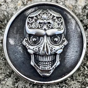 Vest Pin - Day of the Dead Skull - PIN12