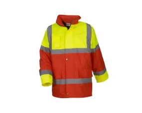 Yoko Hi-Vis Contrast Jacket Yellow and Red -Large